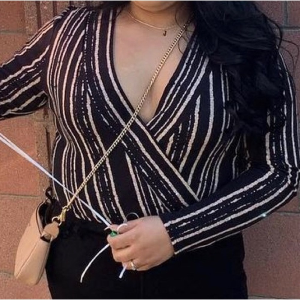 Low v cut bodysuit